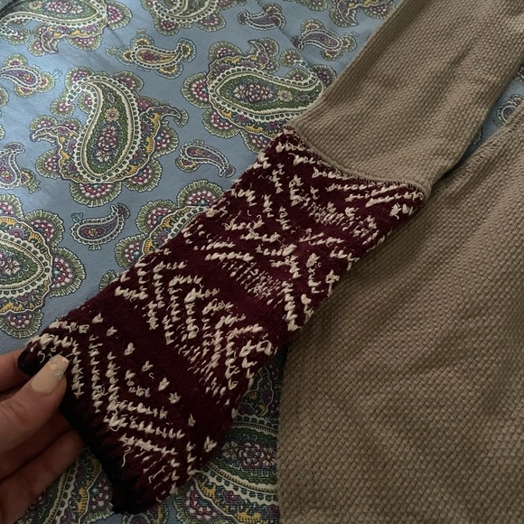Brown Free People Long Sleeve top - Picture 3 of 5